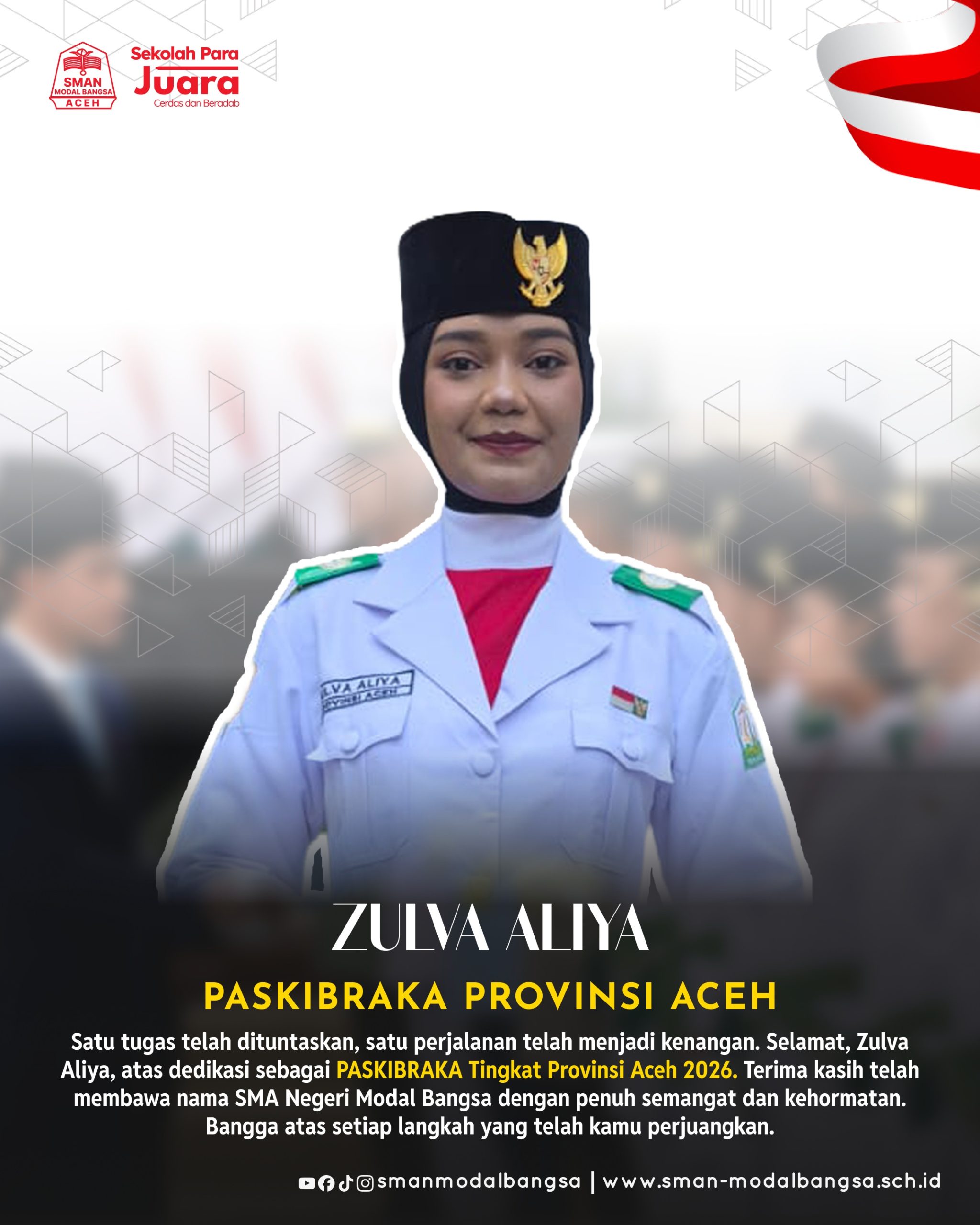 Zulva Aliya - Paskibraka Provinsi Aceh 2026